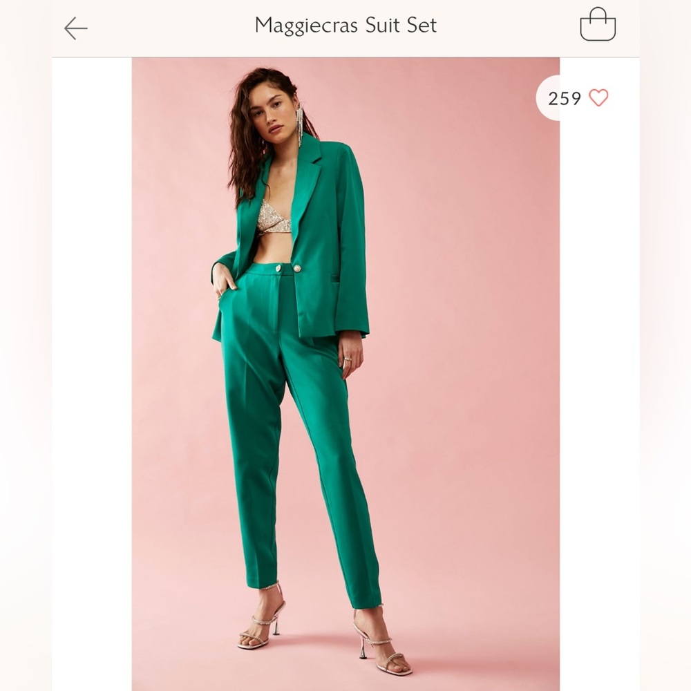 Free People Green Suit Set